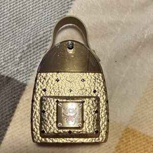 MCM Gold Textured Perfume Bottle